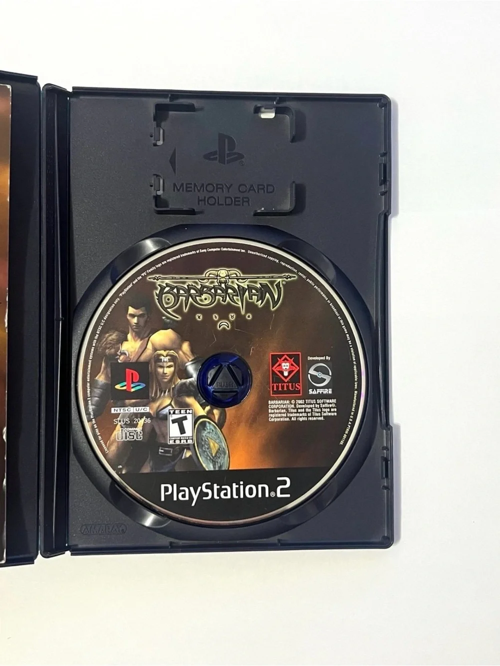Barbarian (Sony PlayStation 2, 2002) Black Label Complete & Tested